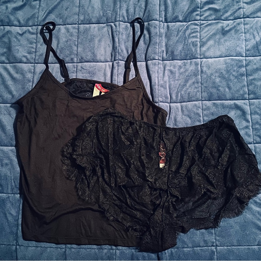 Adore Me Black Pajama Set Intimates Sleepwear